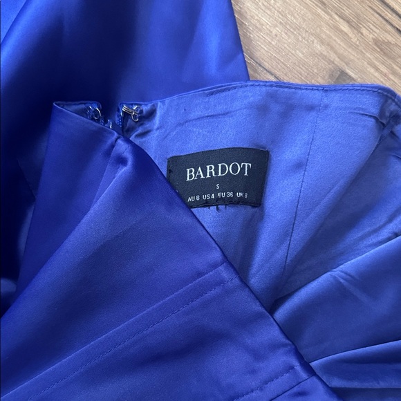 Bardot Strapless Dress Deep Blue - Picture 5 of 8